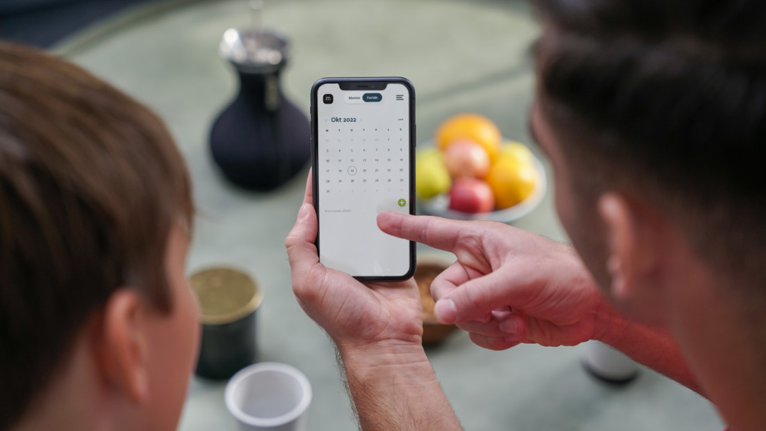 Mentor viser elev MentorNorges MentorPortal på mobil